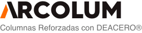 Logotipo de solución Arcolum, Columnas reforzadas con Deacero