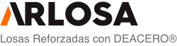 Logotipo de solución Arlosa, Losas reforzadas con Deacero