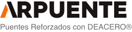 Logotipo de solución Arpuente, Puentes reforzados con Deacero