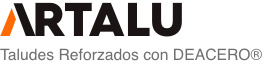 Logotipo de solución Artalu, Taludes reforzados con Deacero